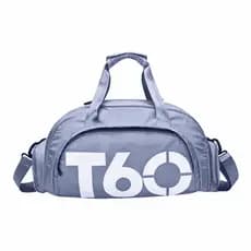 CINZA AZULADO- T-6 - Bolsa Esportiva Multifuncional Transversal