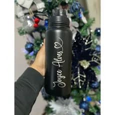 Garrafa Térmica Squeeze Personalizada C/ Seu Nome Logo 800ml