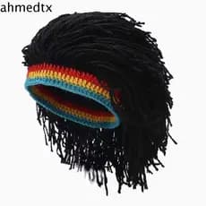 AHMEDTXB Reggae Dreadlocks Peruca Balaclava Cabelo Sintético Unissex Acessórios Para Hip Hop África Raízes