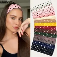 AHMEDTXB Faixa De Cabeça De Bolinhas , Cabelo Elástica Ajustável Para Ioga Larga Com Fantasia Engraçada Estampada