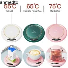 Aquecedor Elétrico De Copos AHMEDTXB , Inteligente De Caneca De Café USB De 3 Temperaturas , Almofada De Aquecimento De