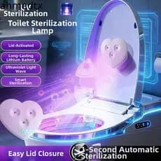 Limpador De Banheiro Inteligente AHMEDTXB , Luz De Vaso Sanitário LED Automática Recarregável USB , Esterilizador Eficie