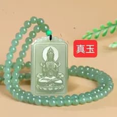 Natural Hetian Yu Guanyin pingente masculino Yupe Baiyu homens mulheres Zhenyu Qingbaiyu esculpido pingente masculino Yu