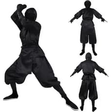 Traje de Halloween japonês masculino preto Ninja cos traje Samurai Role-Playing palco terno fábrica 26.5.19