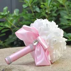 Buquê De Flores De Rosa  , Casamento De Noiva De Simulação Romântica , Flor Artificial De PE