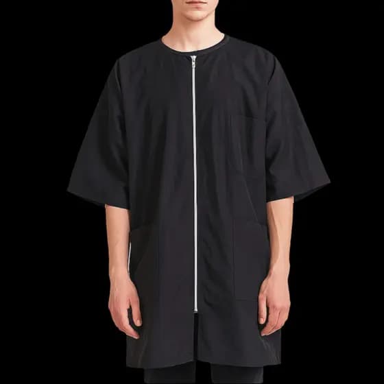 Capa De Cabeleireiro Para  , Vestido De Corte De Cabelo Profissional Barbeiro Com Manga , Uniforme De Salão De Bel