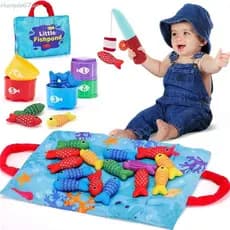 SHENGDA Jogo De Pesca Infantil , Interativo Sensorial De Pano , Educação