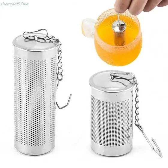 SHENGDA Infusor De Chá Prático Fácil De Limpar Cozinha De Aço Inoxidável Cilíndrico Multifuncional Vazamento