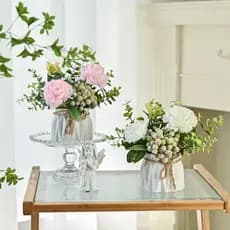 Flores artificiais flores artificiais decorações pequenos vasos de plantas flores de plástico escritório Desktop plantas