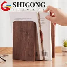 SHIGONG Estante De Mesa , Suporte De Exibição INS , Suportes Para Livros Da Natureza , Rack Simples De Nogueira De Faia