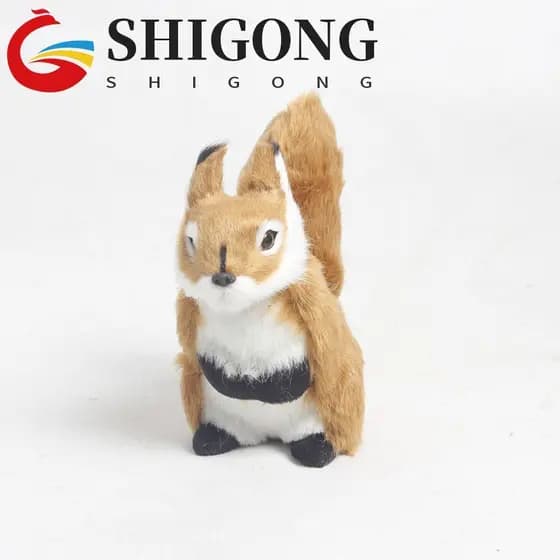 SHIGONG Esquilo Brinquedos De Pelúcia Bonecas Bebê Sono Brinquedo Estatuetas Miniaturas Anti-Rugas Travesseiro Simulação
