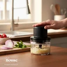 Mini Processador Elétrico Recarregável Triturador de Alho Cebola Portátil Hélice de Aço Marca Lyor