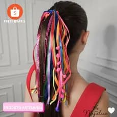 Tassel xuxinha de fitas Acessório de Carnaval. Acessório São João Laço de Carnaval