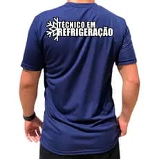 Camiseta para Técnico de Refrigeração Camiseta de Uniforme Profissional Autônomo
