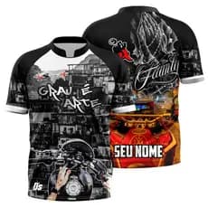 Camisa Grau é Arte Personalizada com Seu Nome