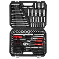 Jogo De Ferramentas Modelo 1353055 216 Peças Marca Mtx Preto Soquete Bits Chaves Combinadas