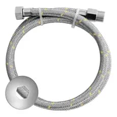 Mangueira Ligação Flexível Para Gás 1/2 Aço Inox Com 1,20 Metros Blukit Excelente Qualidade Original