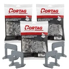 Kit Com Espaçadores Nivelador 3,0mm Modelo Eco Cor Prata Cortag Para Acabamentos Excelente Qualidade