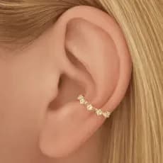 🌟Piercing Conch 5 Pontinhos | Aço Folheado Antialérgico | Conforto e Durabilidade (ONP1526) 👂