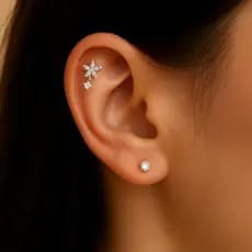 ✨Piercing Reto para Hélix e Tragus | Antialérgico Vicky (ONP1069) 👂