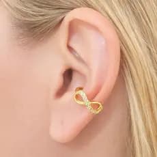🌟Piercing Conch Laço | Aço Cirúrgico Folheado Antialérgico | Conforto e Durabilidade (Onp1554) 👂