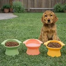 Kit 3 Comedouro Bebedouro Elevado Cães e Gatos Ergonômico Postura Correta