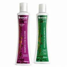 shampoo com silicone e hidratação de impacto midori 2x500ml
