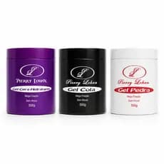 Kit 3 Gel Pierry lohan Cera Cola e  Pedra 500g