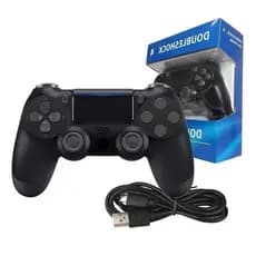 Controle USB Com Fio Estilo DualShock 4 para PS4, PC e Notebook | Gamepad Ergonômico com Vibração e Cabo Incluso