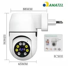 Câmera Wi-Fi Inteligente 2.4G com Visão Noturna e Áudio Bidirecional – ICSEE fang