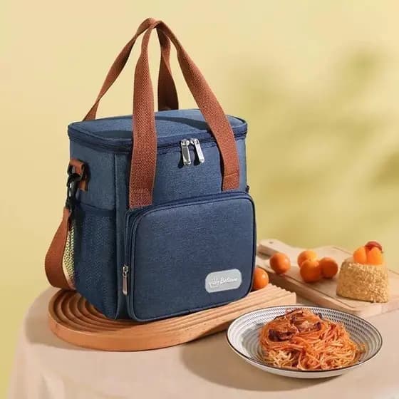 Lancheira Portátil Saco Resfriador De Almoço Térmico Para Piquenique Exterior Isolado À Prova D'água