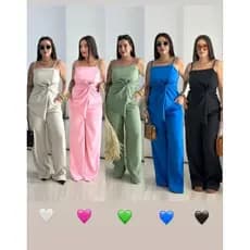 CONJUNTO ALFAIATARIA CALÇA ALÇA FINA CONJUNTO ROSA PRETO AREIA CALÇA BLUSA TENDÊNCIA MODA FEMININA