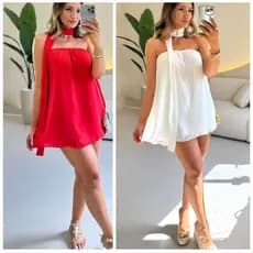 VESTIDO MACAQUINHO TOMARA QUE CAIA VERMELHO VESTIDO VERMELHO MACAQUINHO BRANCO VESTIDO BRANCO AMARRAÇÃO FESTA NATAL ANO