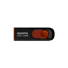 PEN DRIVE ADATA C008 64GB - USB 2.0 PRETO E VERMELHO - AC008-64G-RKD