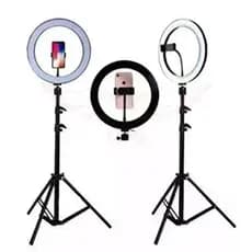 Kit Completo Anel Luz12  30cm Com Tripé 2.1M Dimmer  suporte celular ming