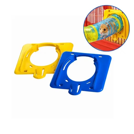 Placa Encaixe Tubos Gaiola Hamster Conector Túnel 1 Unidade