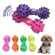 Brinquedo Mordedor Pet Cachorro Halteres com Apito