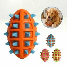 Brinquedo Mordedor para Cachorro Pet Bola Oval com Cravo Spike