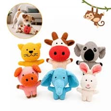 Brinquedo para Cachorro Pet Mordedor Pelúcia Animais Selva