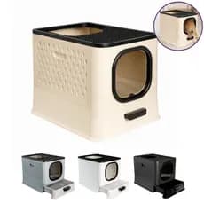 Caixa De Areia Fechada Gatos Jelplast Sandbox Premium