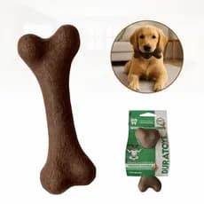 Brinquedo para Cachorro Mordedor Natural Osso Fibra Coco