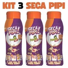 Kit 3 Pó Higiênico Seca Pipi Xixi Power Pet´s Cães Gatos 250g