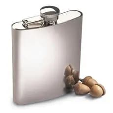 Cantil Porta Bebida De Bolso 230ml Inox