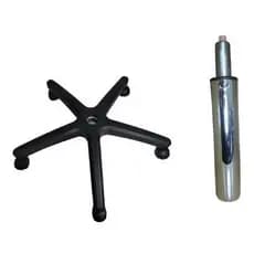 Kit Base Estrela Diret/presid+pistão Cromado+rodízio Nylon