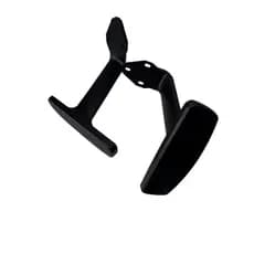 Par de Braços Ajustáveis para Cadeira de Escritório – Ergo Premium Comfort Super Reforçado com Botão Lateral – Preto