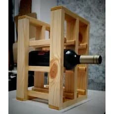 Colmeia de madeira para garrafas de 🍷 vinhos..