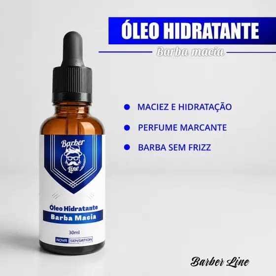 Óleo Para Barba Hidratante Perfumado e Modelador Cuidados Com a Barba
