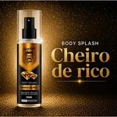 Body Splash Masculino Cheiro De Rico 200 ML Perfume Amadeirado Barber Line