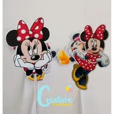 Toppers/Tags Docinho Minnie Vermelha– Topper para Brigadeiro, Festa Infantil, Aniversário,decoração doces