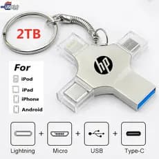 2TB Pen drive 4 Em 1 USB 3.0 Memory Stick OTG Pendrive Velocidade Rápida Tipo C Para i/O/S/Tablet/Android/Smartphone/PC